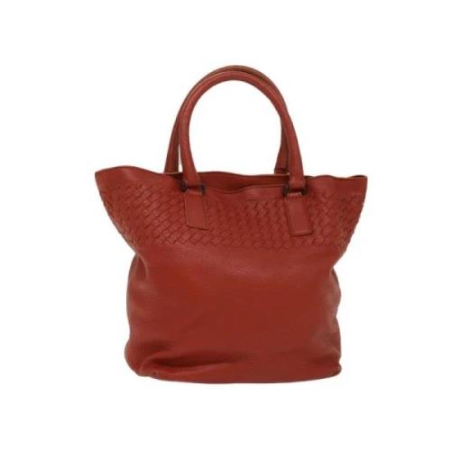 Bottega Veneta Vintage Pre-owned Laeder handvskor Red, Dam