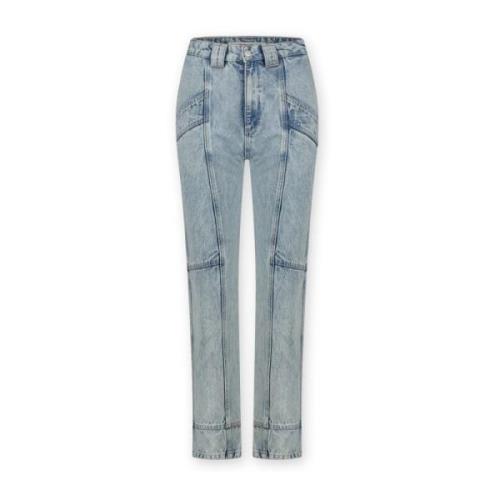 Homage Vintage Blå Cargo Jeans Blue, Dam