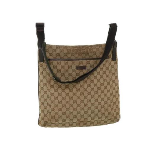 Gucci Vintage Pre-owned Canvas gucci-vskor Beige, Dam