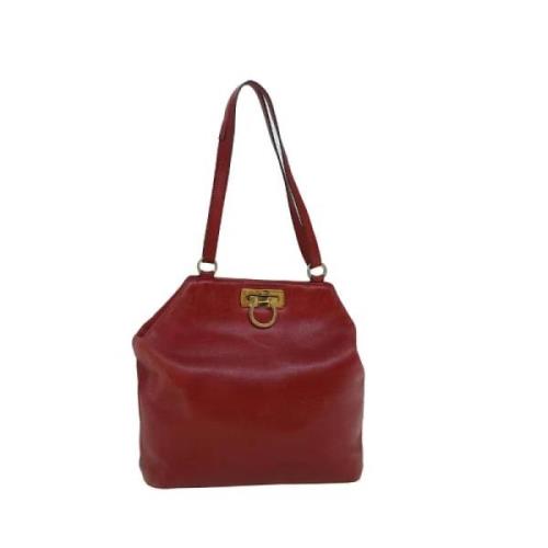 Salvatore Ferragamo Pre-owned Pre-owned Laeder totevskor Red, Dam