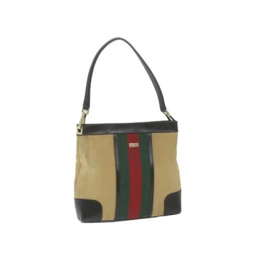 Gucci Vintage Pre-owned Canvas gucci-vskor Beige, Dam