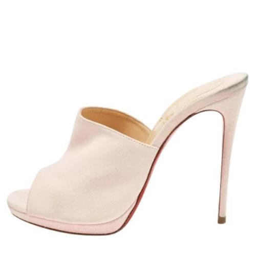 Christian Louboutin Pre-owned Pre-owned Mocka sandaler Pink, Dam