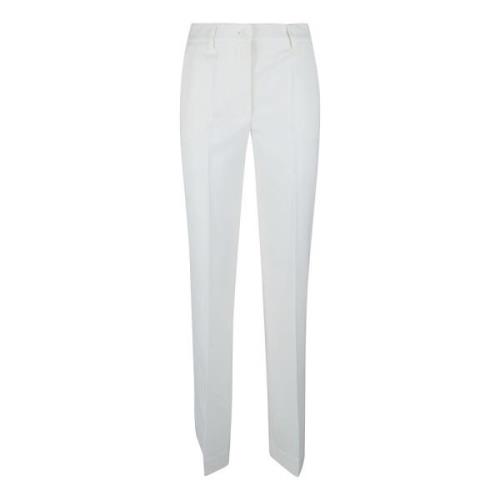 P.a.r.o.s.h. Krämfärgade Ullblandade Flares White, Dam