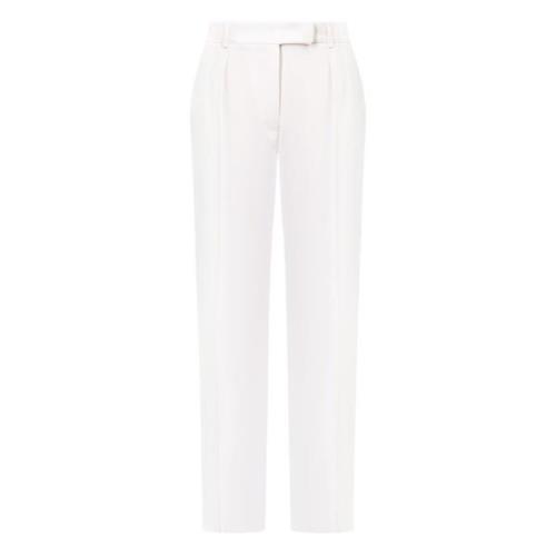 Max Mara Studio Straight Trousers White, Dam