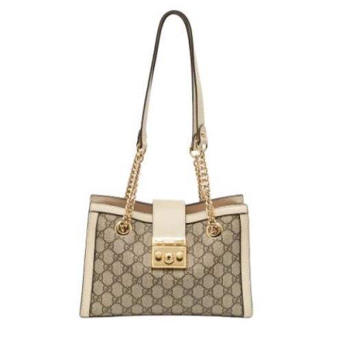 Gucci Vintage Pre-owned Laeder gucci-vskor Beige, Dam