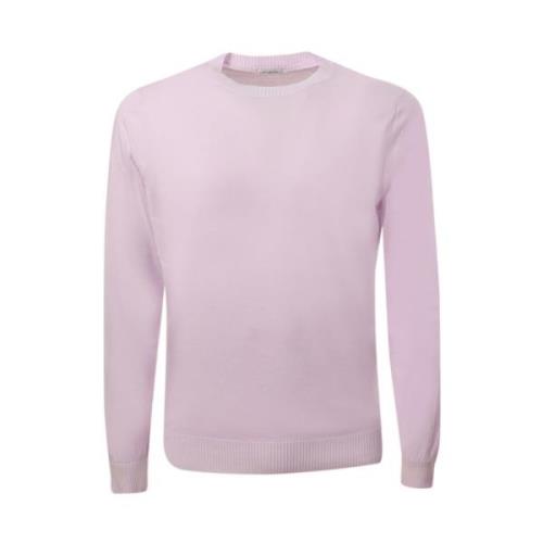 Malo Round-neck Knitwear Purple, Herr