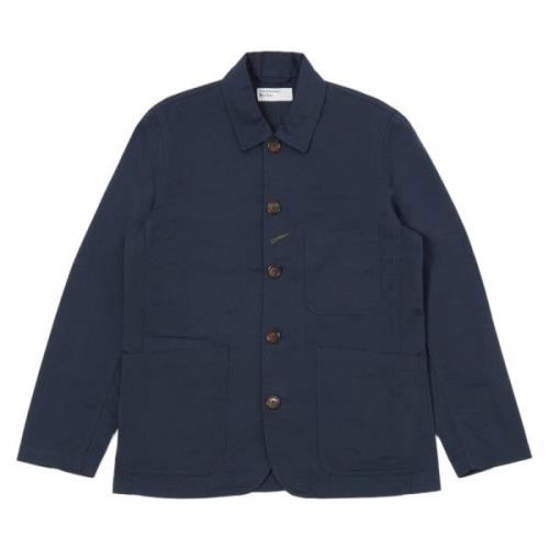 Universal Works Klassisk Navy Twill Arbetsjacka Blue, Herr