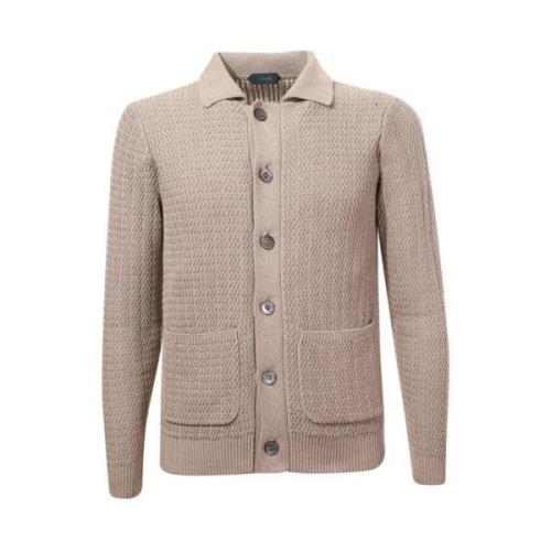 Zanone Cardigans Beige, Herr