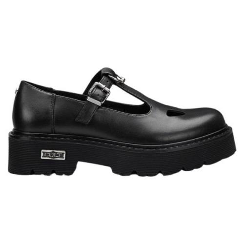 Cult Svarta Plattformsandaler Black, Dam