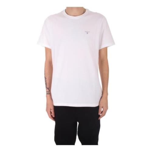 Barbour Vit Logo Front T-shirt Polos White, Herr