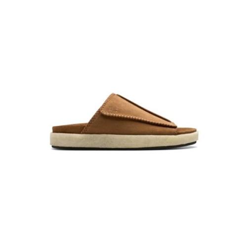 Clarks Originals Slide Sandaler Brun Mocka Brown, Herr