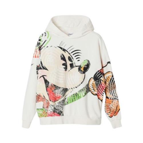 Desigual Hoodies White, Dam