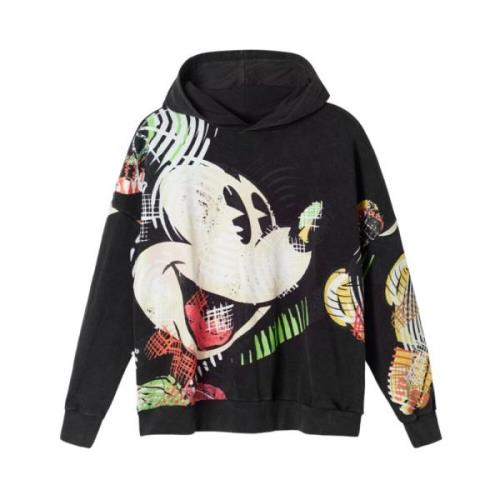 Desigual Hoodies Black, Dam