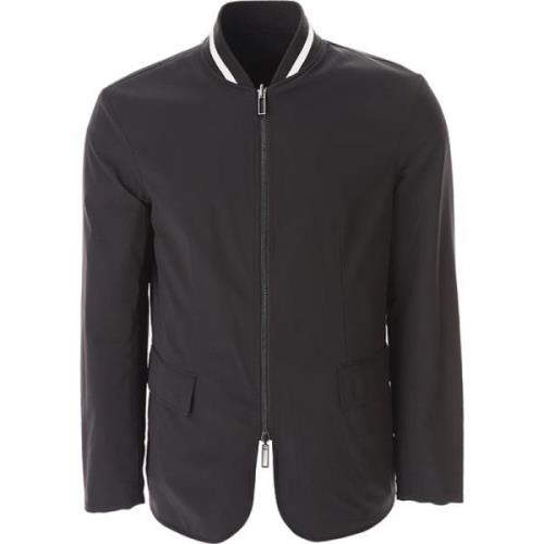 Emporio Armani Bomber Jackets Black, Herr