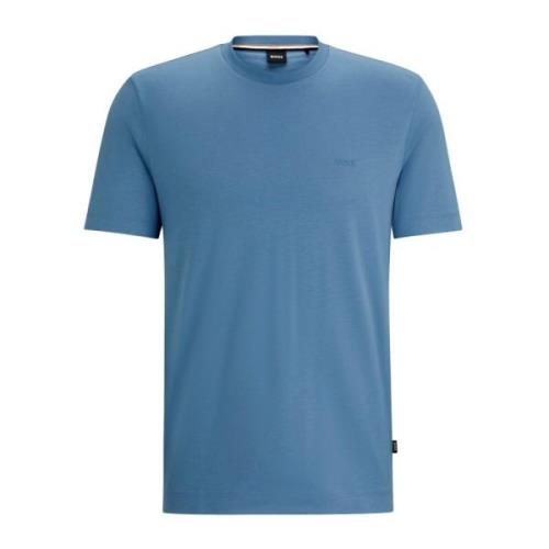 Hugo Boss Thompson 01 Blå Bomull Logo T-shirt Blue, Herr