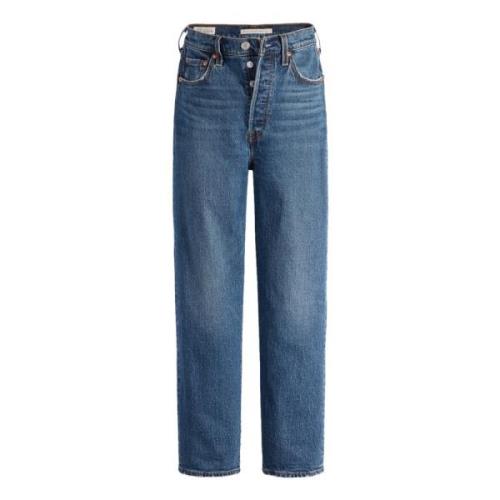 Levi's Straight Jeans Blue, Dam