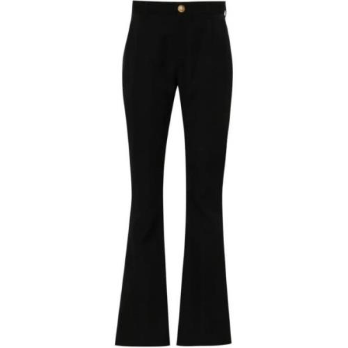 Balmain Wide Trousers Black, Dam