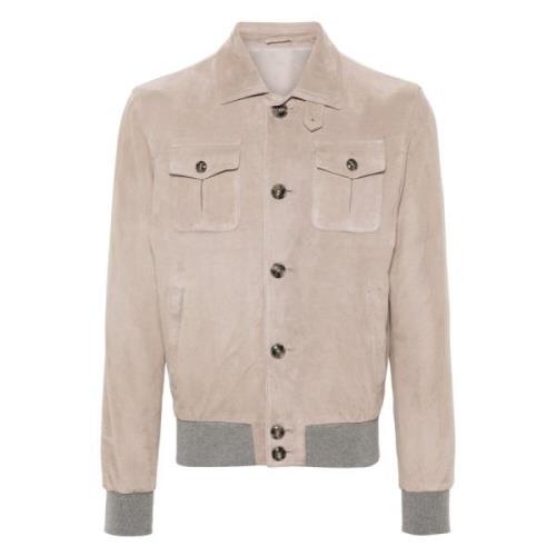 Barba Light Jackets Beige, Herr