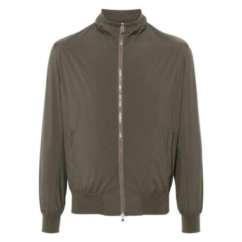 Barba Bomber Jackets Green, Herr