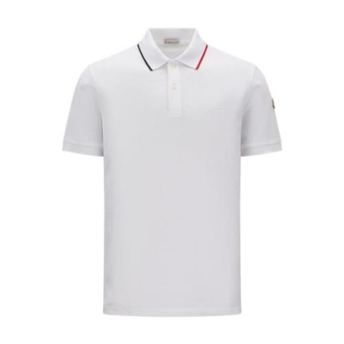 Moncler Klassisk Vit Polotröja White, Herr