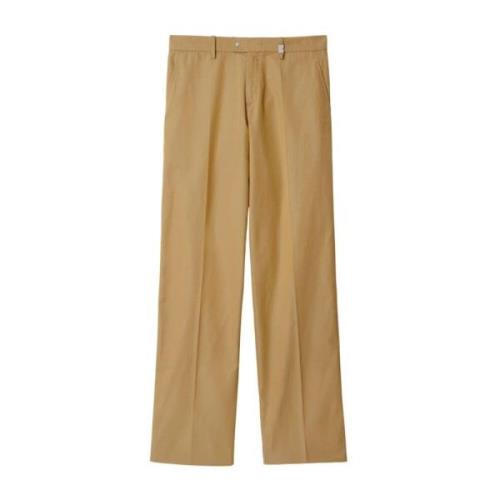 Burberry Wide Trousers Brown, Herr