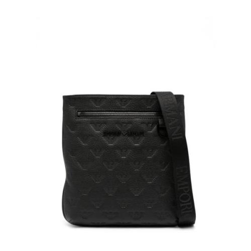 Emporio Armani Messenger Bags Black, Herr