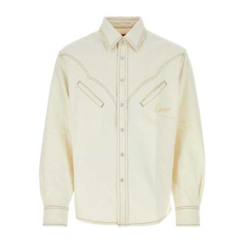 Kenzo Casual Shirts White, Herr