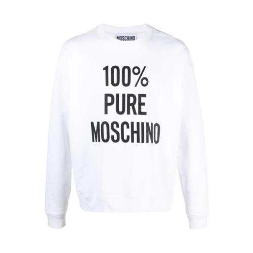 Moschino Sweatshirts White, Herr