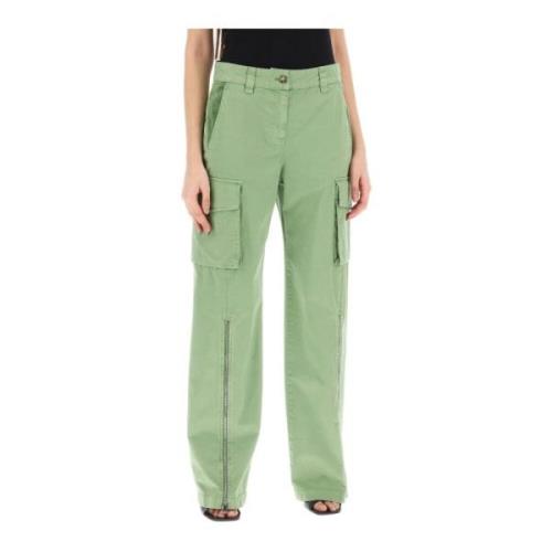 Stella McCartney Wide Trousers Green, Dam