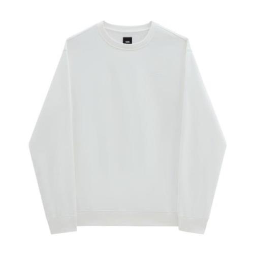 Vans Grundläggande Crew Fleece Sweatshirt White, Herr