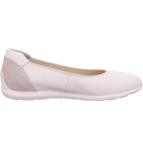 ara Sportig Vit Ballerinaskor White, Dam