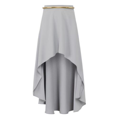 Elisabetta Franchi Midi Skirts Gray, Dam