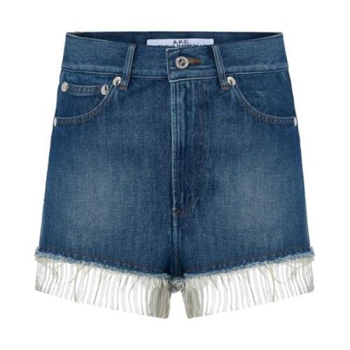 A.p.c. Denim Shorts Blue, Dam