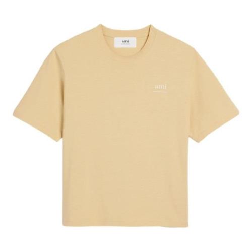 Ami Paris T-Shirts Beige, Herr