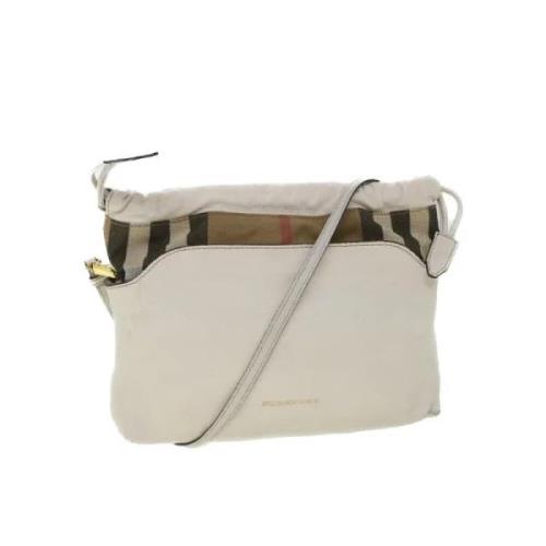 Burberry Vintage Pre-owned Laeder axelremsvskor Beige, Dam