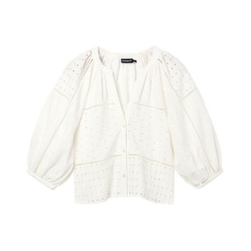 Desigual Blouses White, Dam