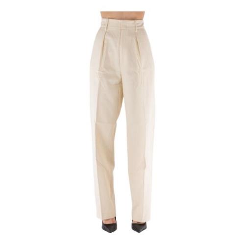 Isabel Marant Tapered Trousers Beige, Dam