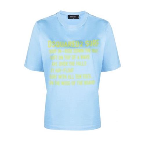 Dsquared2 T-Shirts Blue, Dam