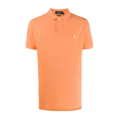 Ralph Lauren Stilfull Bomullspolo Orange, Herr