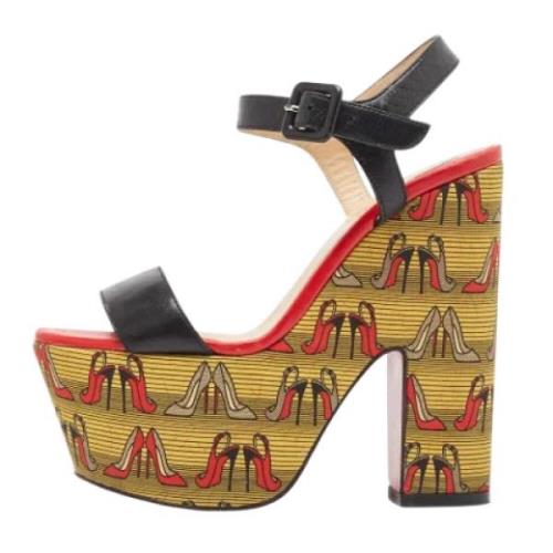 Christian Louboutin Pre-owned Pre-owned Laeder sandaler Multicolor, Da...