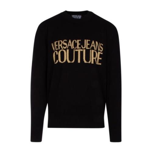 Versace Jeans Couture Round-neck Knitwear Black, Herr