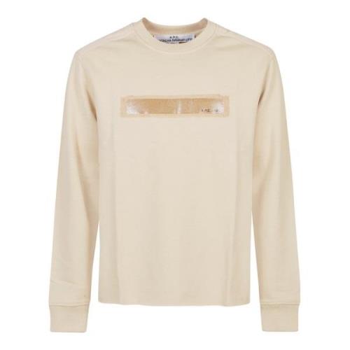 A.p.c. Beige Ernestine Sweatshirt Beige, Herr