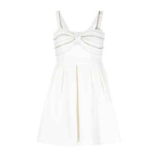 Self Portrait Short Dresses White, Dam