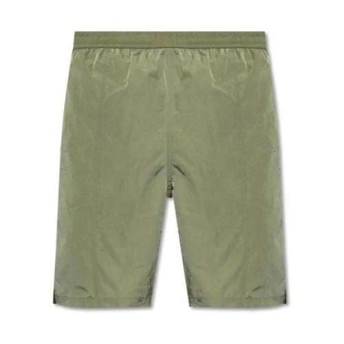 Ami Paris Badshorts med logotyp Green, Herr