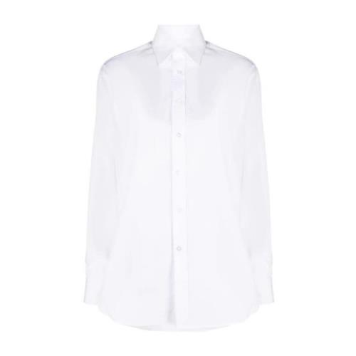 Ralph Lauren Vit Casual Långärmad Damtopp White, Dam