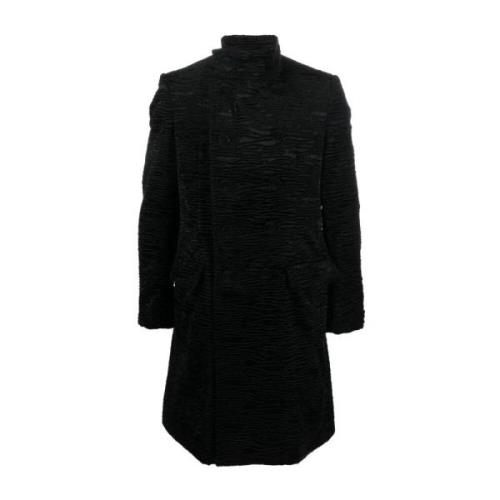 Balmain Coats Black, Herr