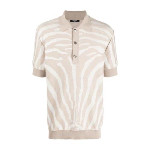 Balmain Polo Shirts Beige, Herr