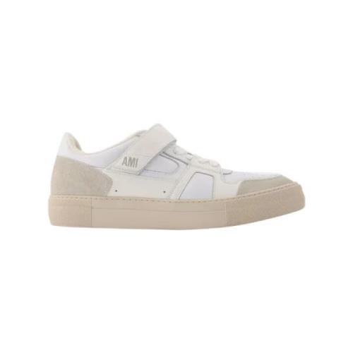 Ami Paris Laeder sneakers White, Dam