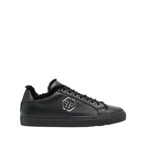 Philipp Plein Hexagon Lo-Top Svarta Sneakers Black, Herr