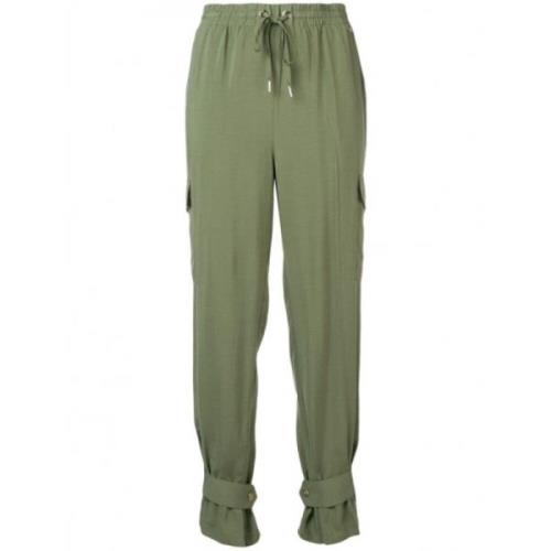 Twinset Tapered Cargo Byxor Green, Dam